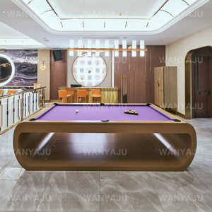 2025 Nhà Máy Bán Sang Trọng Hiện Đại 7ft 8ft Bàn Hồ Bơi Với Sơn Mài Rắn Gỗ Bóng Đầu Bàn Bida Cho Biệt Thự - Product Image 4