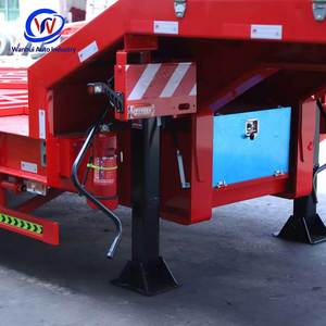 Semi-remorque surbaissée à double essieu 100 tonnes pour le transport d'équipements lourds miniers et <span class=keywords><strong>de</strong></span> construction - <span class=keywords><strong>Prix</strong></span> usine - Product Image 5
