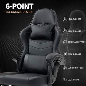 Cadeira Gamer Ergonômica AJUNION ODM OEM, Cadeira de Jogo Grande e Alta, Cadeira de Computador em Couro PU, Cadeiras Reclináveis para Gamers - Product Image 3