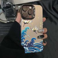 Coques de téléphone antichoc de luxe Crane pour iPhone 17 Air 16 15 Plus Pro Max 14 13 12 11 X XR – Housse de protection arrière anti-chute