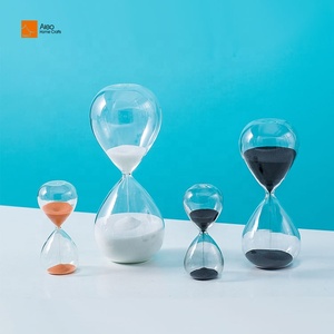 Aleo – <span class=keywords><strong>Sablier</strong></span> en verre transparent moderne fait main, écologique, 5/10/15 minutes, minuterie de précision durable – Fabricant - Product Image 2
