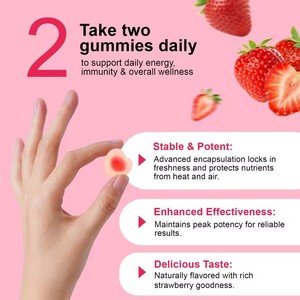 Suplemento de Gomas Multivitamínicas para Mulheres Complexo de Vitaminas com Biotina + Zinco + Vitaminas B6, B12, C, D e E - Product Image 4