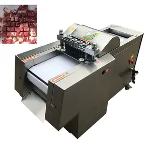 Coupeur vertical de viande de poulet frais en acier inoxydable électrique Coupeur de viande commercial Machine de découpe d'os entièrement automatique