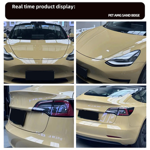 स्व-चिपकने वाला पालतू ऑटोमोटिव रंग बदलने वाली फिल्म क्रिस्टल रेगिस्तान पीला कार शरीर रोल मॉडल पालतू-रेगिस्तान तूफान - Product Image 2