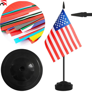 Bandiera da Tavolo Personalizzata 14 * 21cm in Poliestere e Plastica per Coppa di Calcio Americana, Decorazione Speciale per Tifosi 2026 - Product Image 2