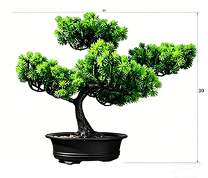 Bonsai di Pino Realistico per Ingresso Soggiorno, Decorazione Mobile TV, Pianta in Vaso Simulata - Product Image 2