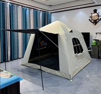 Tente Gonflable en Stock Immédiat pour 3-4 Personnes, Tente de Camping Portable, Protection Contre le Soleil et la Pluie, Tente de Camping Familiale