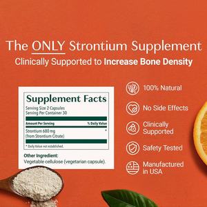 Cápsulas de Extractos Vegetales con Estroncio de Marca Privada, 60 Cápsulas, Apoyo para la Curación de una Fractura Ósea, Cápsulas de Estroncio Boost - Product Image 6