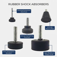 Pieds de nivellement réglables en caoutchouc anti-vibration robustes sur mesure pour machines et meubles (OEM)