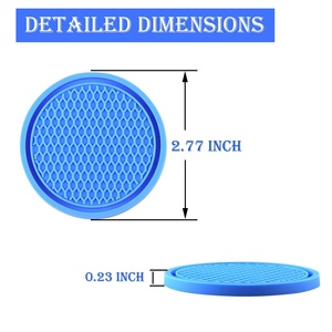 Car Water Cup Pad Holders Non-slip Diamond Rhinestone Rubber <b>Mat</b> for Bottle Holder Coaster Auto Interior Anti-skid Cup Holders - Product Image 6