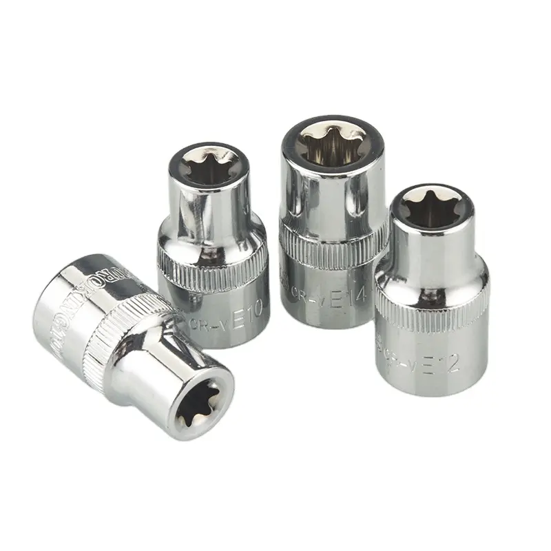 Torx/Innensechskant Stecknüsse Set | 14-teilig, E4 Bis E24 | Für 1/4", 3/8" & 1/2" Antrieb