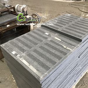 Dalles de pavés en <span class=keywords><strong>granit</strong></span> gris clair de Chine à bas prix, dalles de pavés extérieurs en pierre naturelle, dalles antidérapantes en pierre brute - Product Image 1