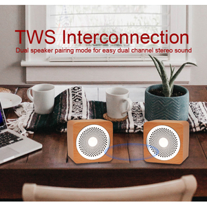 Bằng Gỗ Altavoces Không Dây Bluetooth Loa Di Động Máy Nghe Nhạc Loa Phụ Kiện Parlantes Bluetooth Bocinas Cho Cạnh Giường Ngủ Đứng - Product Image 4