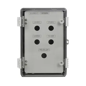 SAIPWELL 400*300*170mm IP66 Electric Clear Plastic Waterproof Electrical Enclosure Hinged