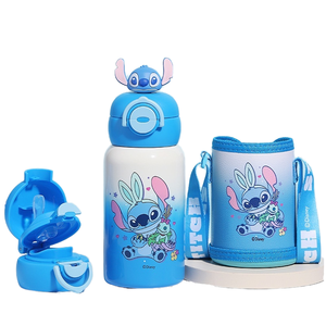 Nuevo Vaso Infantil Aislado 2025, Acero Inoxidable 316, Diseño de Dibujos Animados, Especial para Niñas Estudiantes, Doble Pajita, Portátil - Product Image 1