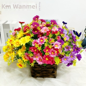 ดอกไม้ประดิษฐ์ 28 หัว กล้วยไม้ ดอกเบญจมาศ ดอกเดซี่; ดอกไม้ตกแต่งทำจากผ้าไหมและพลาสติก PU พิมพ์ลาย 3 มิติ สำหรับจัดสวนภายนอก - Product Image 2