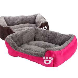 سرير للحيوانات الأليفة بتصميم جديد لفصلي الخريف والشتاء، بيع بالجملة، مقاوم للماء، سميك، بنقش مخالب، سرير مربع أنيق للكلاب - Product Image 4