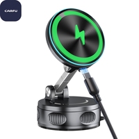 Chargeur de voiture sans fil magnétique 15W, support de téléphone pour tableau de bord avec adhésif puissant 45LBS, charge rapide Qi pour iPhone Samsung