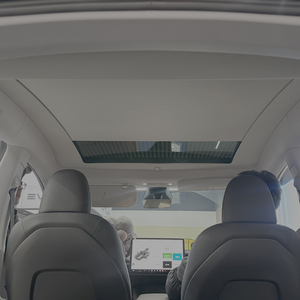 Parasol Eléctrico de PVC para Tesla Model Y Juniper 2025 2026, Cortina de Techo con Control por Voz y Luz Ambiental, Ajuste Perfecto, Nuevo y Mejorado - Product Image 1