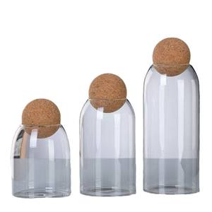 Tappo in sughero di vetro profumato barattolo di candela Design moderno sostenibile 500ml creativo per la casa profumo senza fumo candela Cup Party - Product Image 5