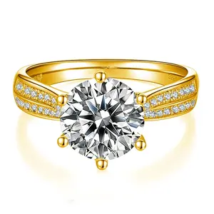 Custom IGI certificata 14k 18k gioielli in oro fidanzamento con diamante da laboratorio in oro coltivato anello di nozze anello ovale con diamanti