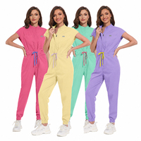 Combinaison d'infirmière respirante et tendance, légère, pour l'été, uniforme médical et de spa aux couleurs vives pour les infirmières et les cliniques