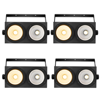 Светодиодный прожектор MINGJIE 200W COB Blinder Light DMX512 LED PAR 2-в-1 (холодный/теплый белый свет) с звуковым управлением, высокой мощностью и COB-дизайном для свадеб