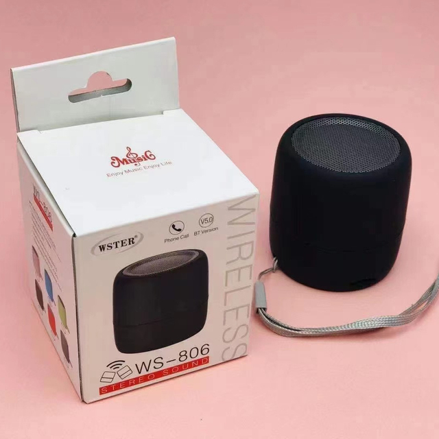 WSTER WS-806 Hot Sale Bt Wireless Active Portable Outdoor Super Bass Tf Fm Radio Speakers With Led Light