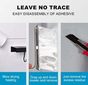 Colle liquide transparente en <span class=keywords><strong>silicone</strong></span> blanc HAOMEI – Sans clous, adhésif puissant, mastic liquide – Adhérence forte, usage intensif pour salle de bain - Product Image 5