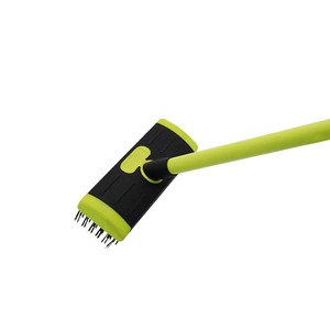 Bloc de pavé de jardin, allée, fissures, Patio, outil de désherbage 3 en 1, plate-forme rigide, gommage, toit, mousse, brosse métallique, balai, grattoir - Product Image 2