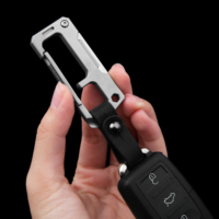 TGZUO Llavero EDC de Lujo Ultraligero, Llavero de Titanio de Alta Calidad, Mini Navaja de Bolsillo EDC Portátil