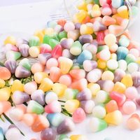 Fabrieksdirect meerkleurige stokvormige gevulde gummy snoepjes met echt vruchtensap OEM Private Label groothandel importeur zak