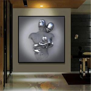 <span class=keywords><strong>Amazon</strong></span> vente chaude 2024 créatif métal figure sculpture peinture décorative cristalline porcelaine murale art <span class=keywords><strong>mural</strong></span> décor à la maison - Product Image 2