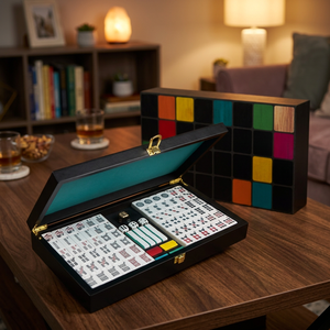 Juego Clásico Mahjong Legacy Deluxe de Spin Master Games, Fichas Bicolor, Estuche de Almacenamiento de Madera, Familiar, 4 Jugadores, Edad 8+ - Product Image 4