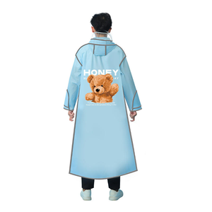 Venta Directa de Fábrica de Impermeables y Cubiertas para Lluvia Modernos Hechos de Material EVA Impermeable y Estampados Universales para Hombres y Mujeres - Product Image 1