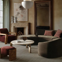 Fauteuils de salon rétro de style Art déco français, chaises confortables en bois de teck, canapé simple classique vintage de luxe pour boîte de nuit