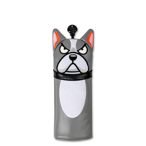 PLAY <span class=keywords><strong>EAGLE</strong></span> 2023 nuevo diseño lindo perro Animal <span class=keywords><strong>Golf</strong></span> cabeza de madera cubre PU cuero impermeable Headcover OEM Driver Fairway Hybrid UT - Product Image 3