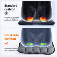 Coussin de siège gonflable à grille d'air, soulagement de la pression, respirant, en TPU, pour chaise de bureau, fauteuil roulant, voiture, voyage, OEM ODM