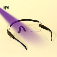 RISI Professional UV LED Glue Shaker Glasses pour extensions de cils, réutilisables, en plastique écologique, avec adhésif à séchage rapide
