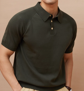 Polo Casual para <span class=keywords><strong>Hombre</strong></span> 2026, Moderno, Sencillo, de Algodón Puro, Transpirable, Antipilling, Versátil - Product Image 5