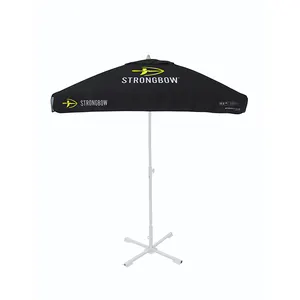Paraguas de exterior de fábrica, sombrilla cuadrada de tamaño personalizado, sombrilla de aluminio para Patio, jardín, sombrilla para piscina, sombrilla comercial