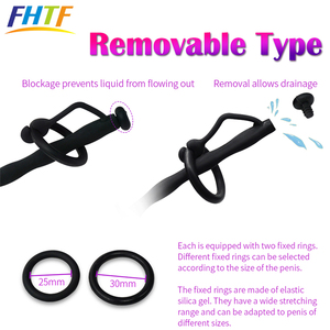 Catéter de uretra de silicona erótica, tapón de pene masculino, tubo de sonido, Camilla uretral, juguete sexual para adultos para hombres - Product Image 4