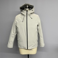 Doudoune Crème Blanche Imperméable Deux Pièces pour Personnalisation en Gros Manteau d'Hiver Veste 3 en 1