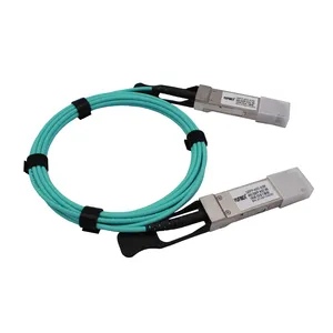 Kabel serat optik kompatibel 40G QSFP + 100G SFP + kabel serat optik aktif AOC QSFP + 3 5 10 METER KABEL Om3