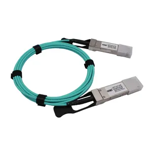 광섬유 브랜드 호환 40G QSFP + 100G SFP + 액티브 광섬유 케이블 AOC QSFP + 3 5 10 미터 Om3 케이블