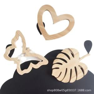 Decoración de Pared Creativa con Hoja de Monstera de Madera, Color Natural, Diseño Minimalista, Decoración para el Hogar, Paquete Individual - Product Image 2