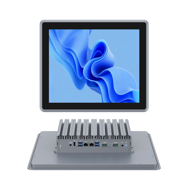 Customized 17 Inch J1900 Capacitive Touch Screen Panel Pc IP65 2LAN 2COM Panel Pc for Durable Fanless Industrial Workstation