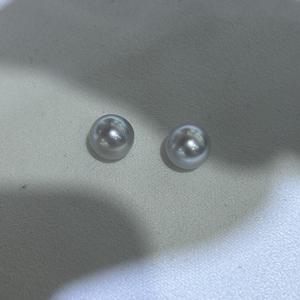 Perla de Agua Dulce Akoya de 8-9 mm, Luz Intensa, Casi Redonda, Ligeramente Imperfecta, Color Blanco, Perla Natural de Zhuji, Seleccionada Cuidadosamente - Product Image 2