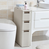 Boîtes à outils peu encombrantes et tiroirs de rangement Tiroir de coffre en plastique Armoire de rangement à coutures minces avec roues
