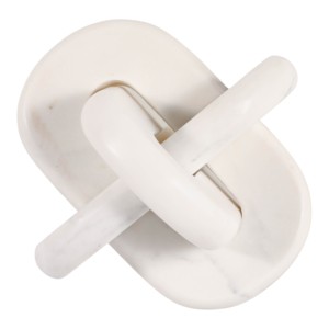 Scultura a nodo in marmo per l'arredamento del soggiorno, decorazione da tavolo per bagno, ufficio, mensola, ingresso, consolle. - Product Image 5